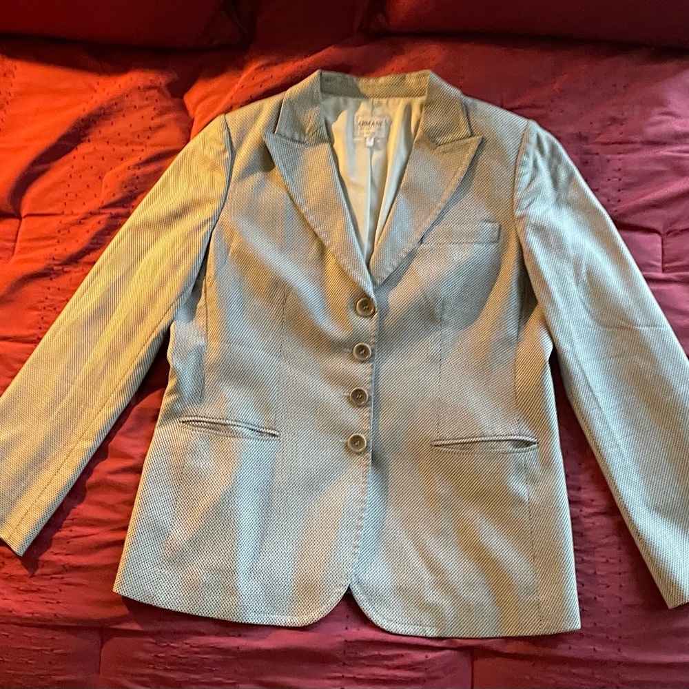 Armani Collezioni Boyfriend Tweed Jacket